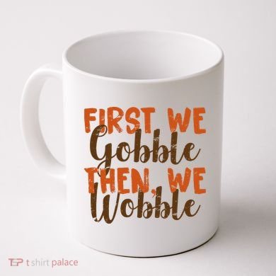 Distress Thanksgiving Wobble Coffee Mug
