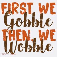 Distress Thanksgiving Wobble Women's Hoodie thumb 2