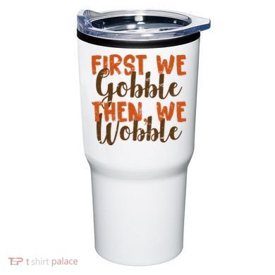 Distress Thanksgiving Wobble Tumbler
