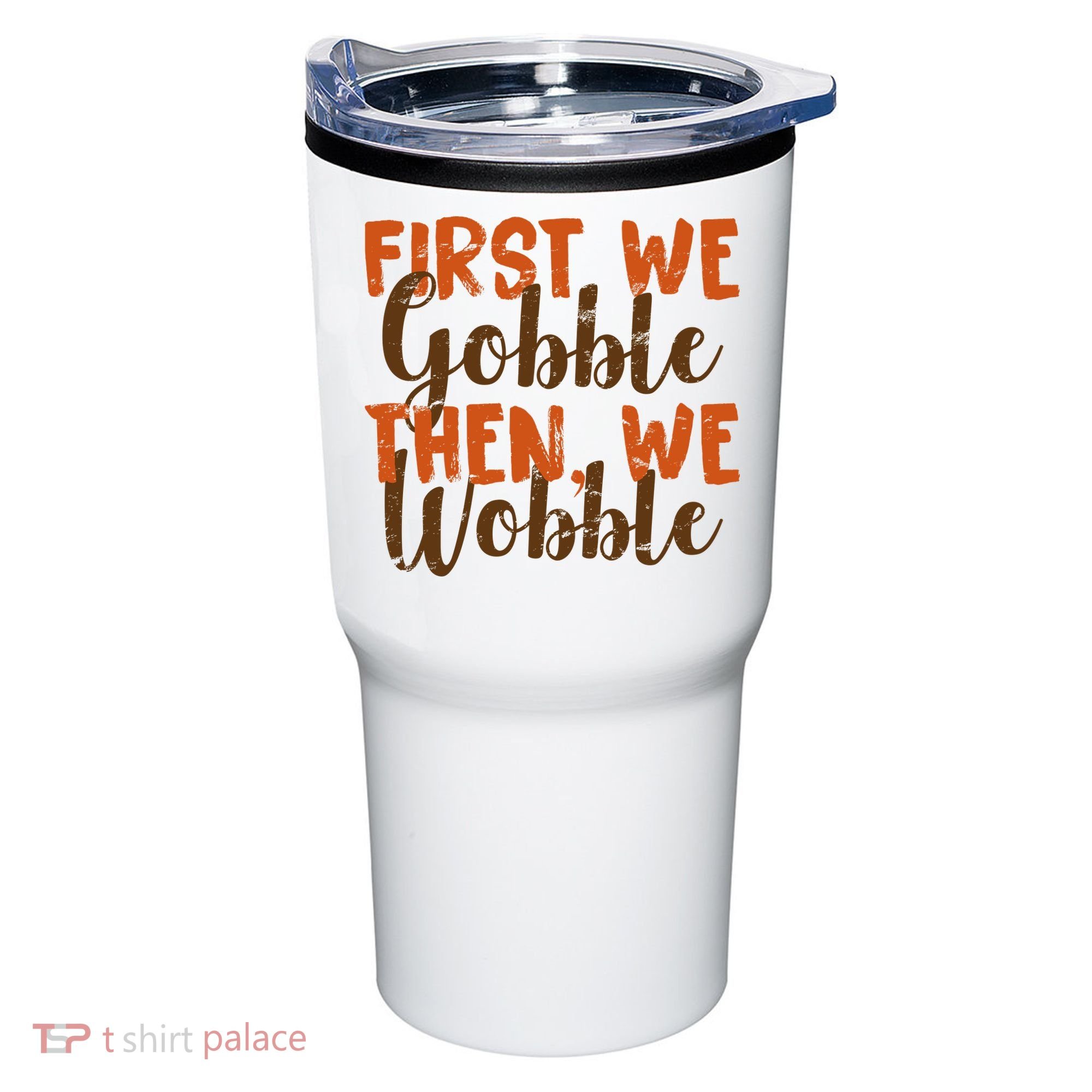 Distress Thanksgiving Wobble Tumbler