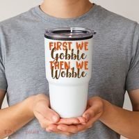 Distress Thanksgiving Wobble Tumbler thumb 2
