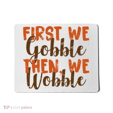 Distress Thanksgiving Wobble Mousepad