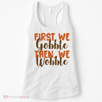 Distress Thanksgiving Wobble Women's Tank Top