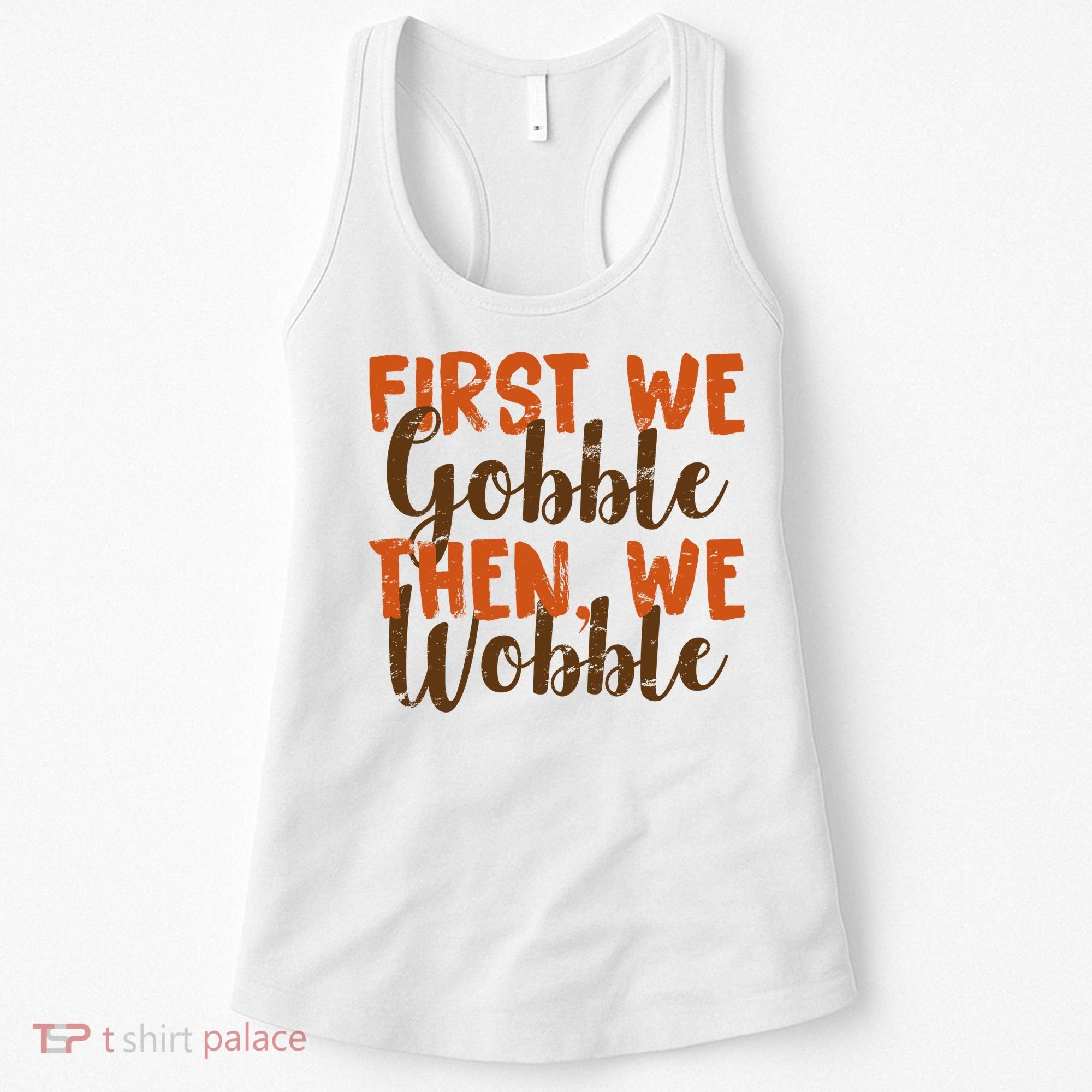 Distress Thanksgiving Wobble Women's Tank Top