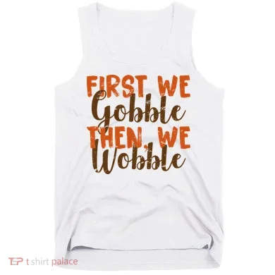 Distress Thanksgiving Wobble Tank Top