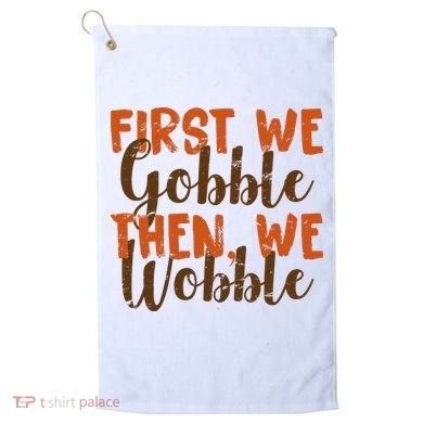 Distress Thanksgiving Wobble Golf Towel