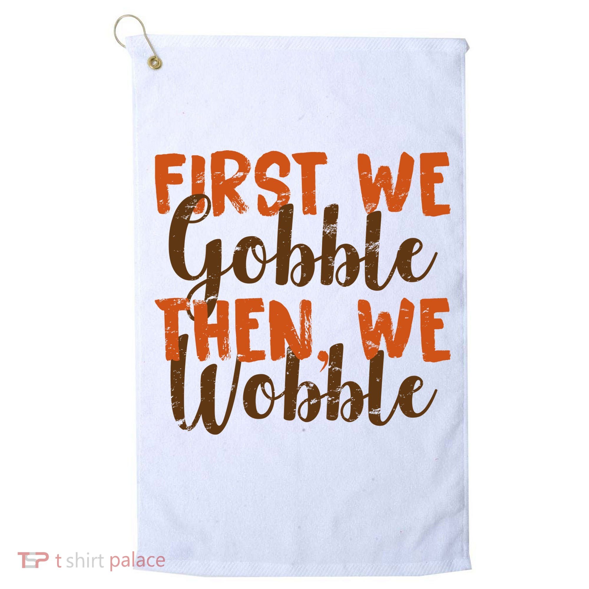 Distress Thanksgiving Wobble Golf Towel