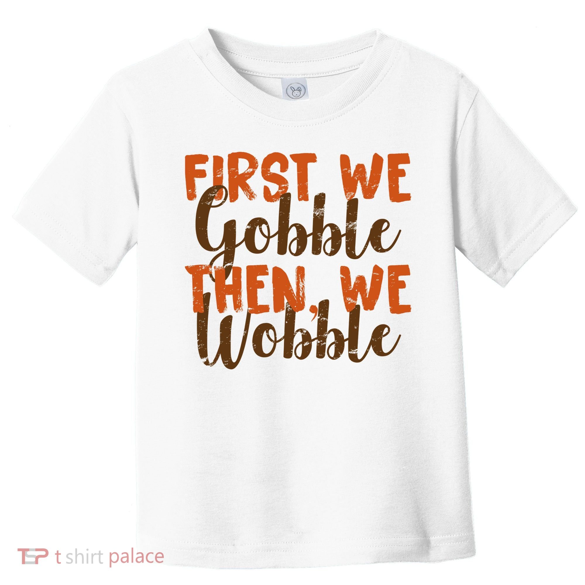 Distress Thanksgiving Wobble Toddler T-Shirt