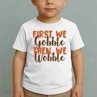 Distress Thanksgiving Wobble Toddler T-Shirt thumb 2