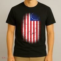 Distressed 13 Colonies Betsy Ross First American Flag T-Shirt thumb 3