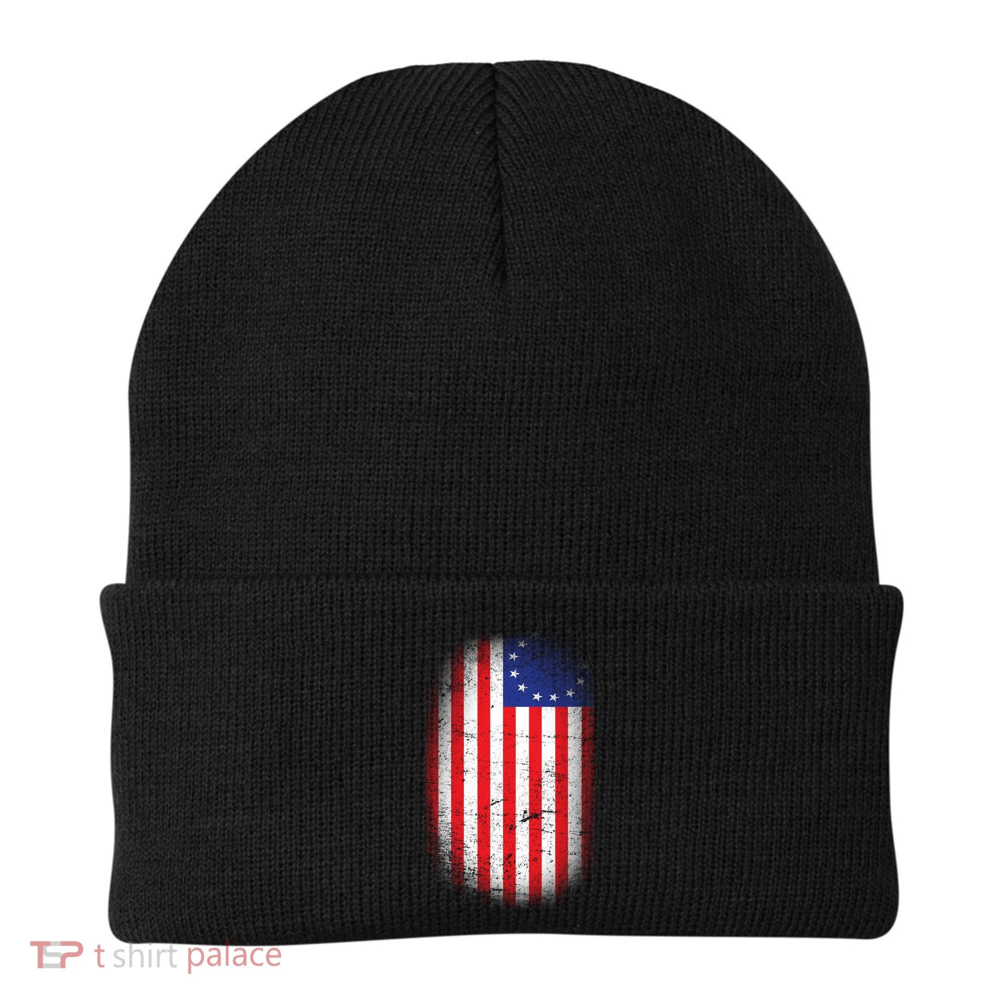 Distressed 13 Colonies Betsy Ross First American Flag Beanie