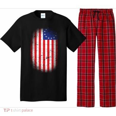 Distressed 13 Colonies Betsy Ross First American Flag Pajama Set