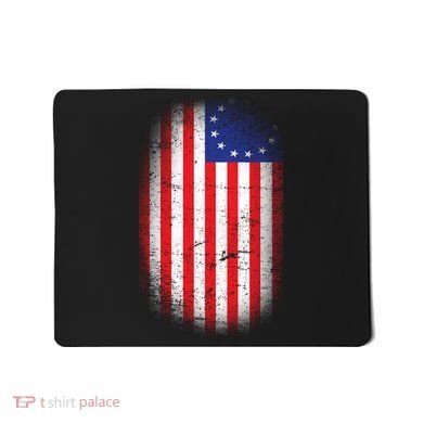 Distressed 13 Colonies Betsy Ross First American Flag Mousepad