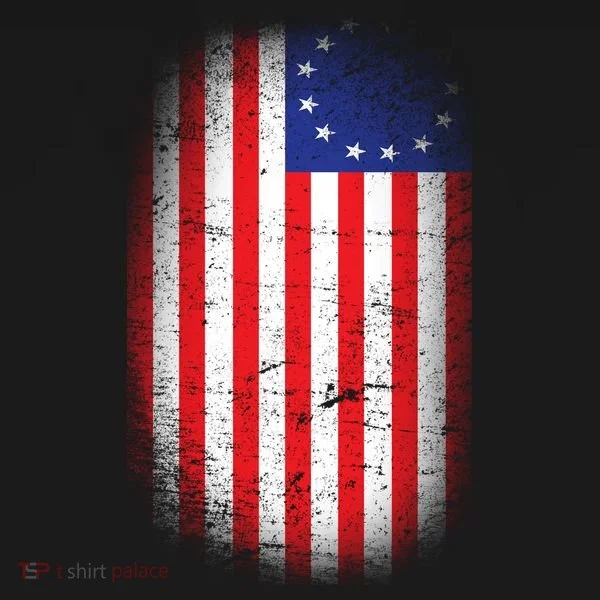 Distressed 13 Colonies Betsy Ross First American Flag Baby Bodysuit