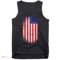 Distressed 13 Colonies Betsy Ross First American Flag Tank Top thumb 0