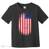 Distressed 13 Colonies Betsy Ross First American Flag Toddler T-Shirt thumb 0