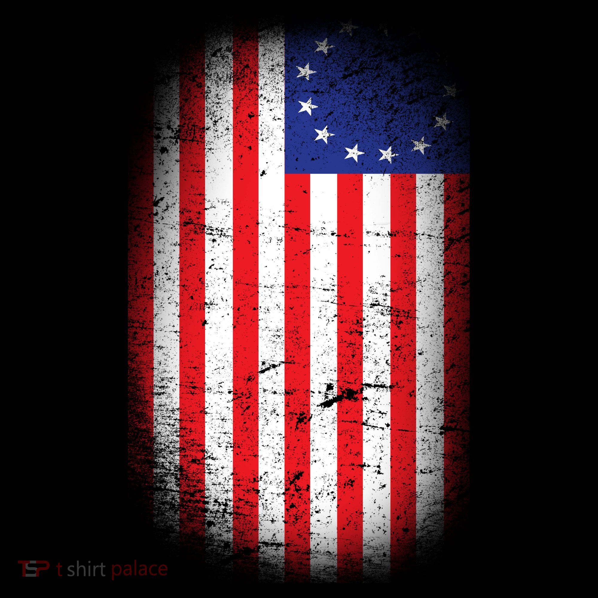 Distressed 13 Colonies Betsy Ross First American Flag Kids T-Shirt
