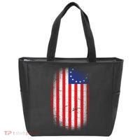 Distressed 13 Colonies Betsy Ross First American Flag Tote Bag thumb 0