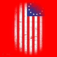 Distressed 13 Colonies Betsy Ross First American Flag Santa Hat thumb 1