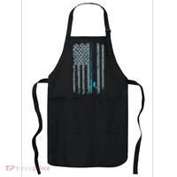 Distressed American Flag Fishing Pole Apron thumb 0