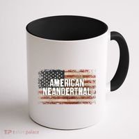Distressed American Neanderthal Coffee Mug thumb 1