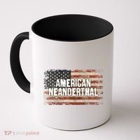 Distressed American Neanderthal Coffee Mug thumb 0