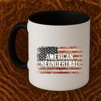 Distressed American Neanderthal Coffee Mug thumb 2