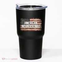 Distressed American Neanderthal Tumbler thumb 0