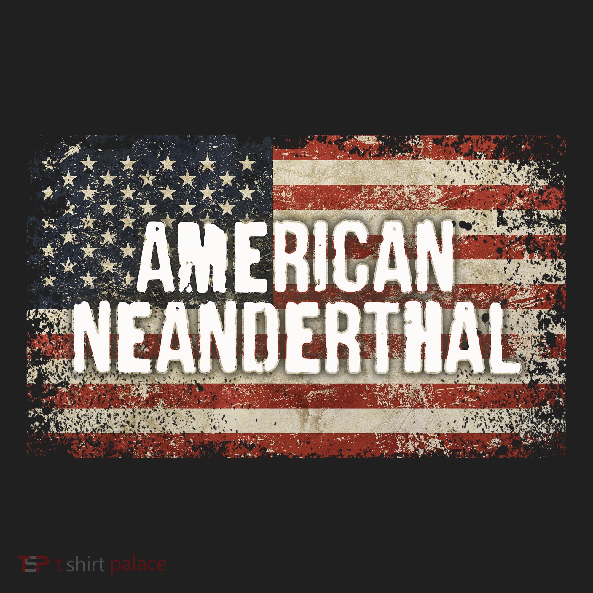 Distressed American Neanderthal Tumbler
