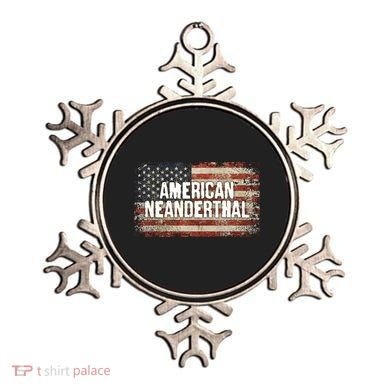 Distressed American Neanderthal Ornament