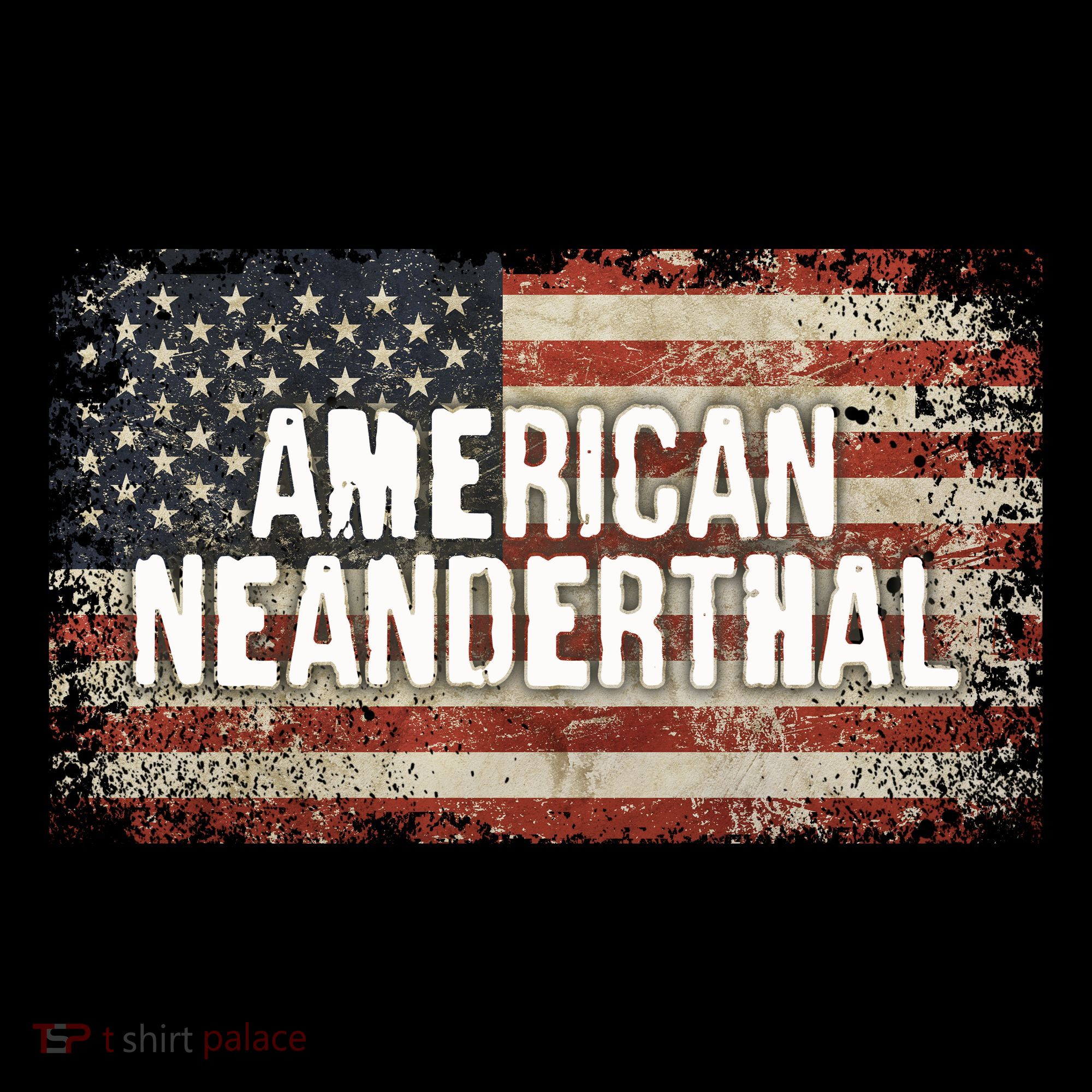 Distressed American Neanderthal Ornament