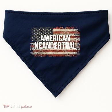 Distressed American Neanderthal USA-Made Doggie Bandana