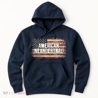 Distressed American Neanderthal Hoodie thumb 0