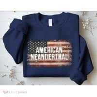 Distressed American Neanderthal Sweatshirt thumb 2