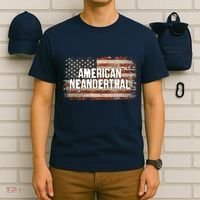 Distressed American Neanderthal T-Shirt thumb 6