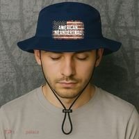 Distressed American Neanderthal Bucket Hat thumb 2