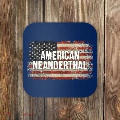 Distressed American Neanderthal Coaster