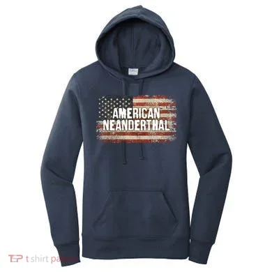Distressed American Neanderthal Women's Hoodie