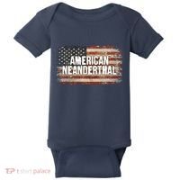 Distressed American Neanderthal Baby Bodysuit thumb 0