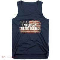 Distressed American Neanderthal Tank Top thumb 0