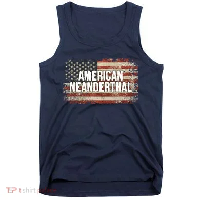 Distressed American Neanderthal Tank Top