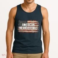 Distressed American Neanderthal Tank Top thumb 3