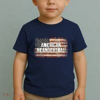 Distressed American Neanderthal Toddler T-Shirt thumb 2