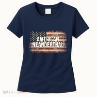 Distressed American Neanderthal Women's T-Shirt thumb 0