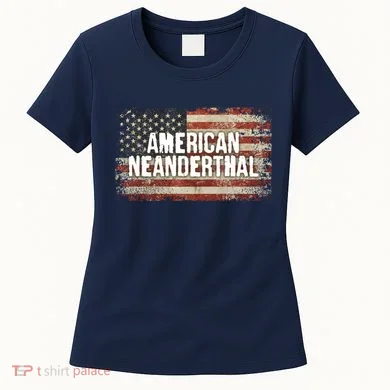 Distressed American Neanderthal Women's T-Shirt