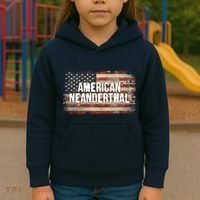Distressed American Neanderthal Kids Hoodie thumb 3