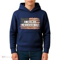 Distressed American Neanderthal Kids Hoodie thumb 4