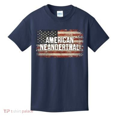 Distressed American Neanderthal Kids T-Shirt