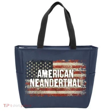 Distressed American Neanderthal Tote Bag