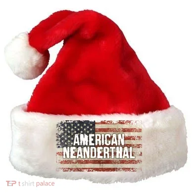 Distressed American Neanderthal Santa Hat
